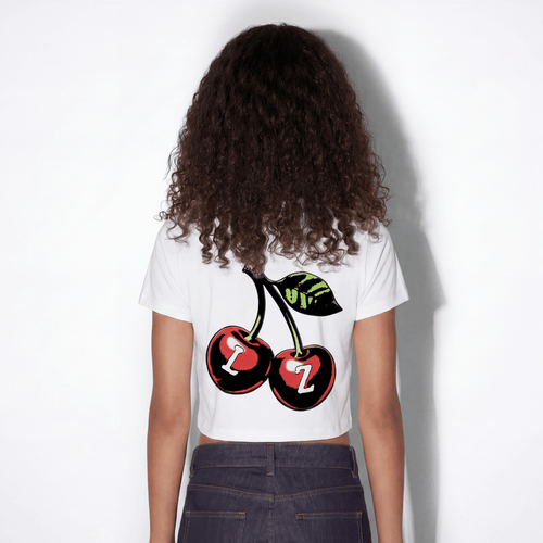 Cropped Cherry Tee